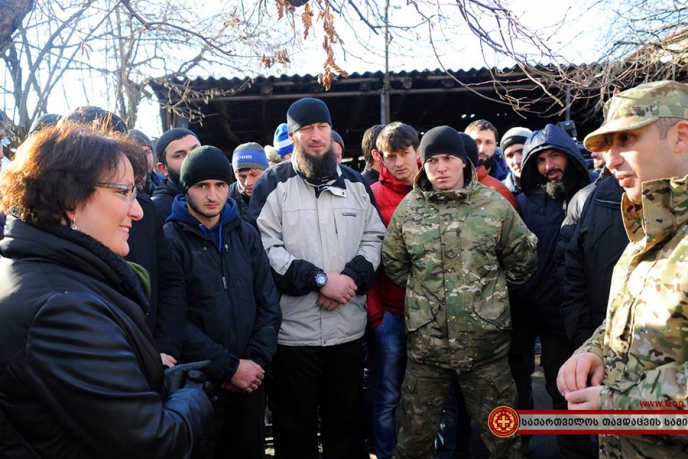 თავდაცვის მინისტრი პანკისში ვერტმფრენებით [Video]